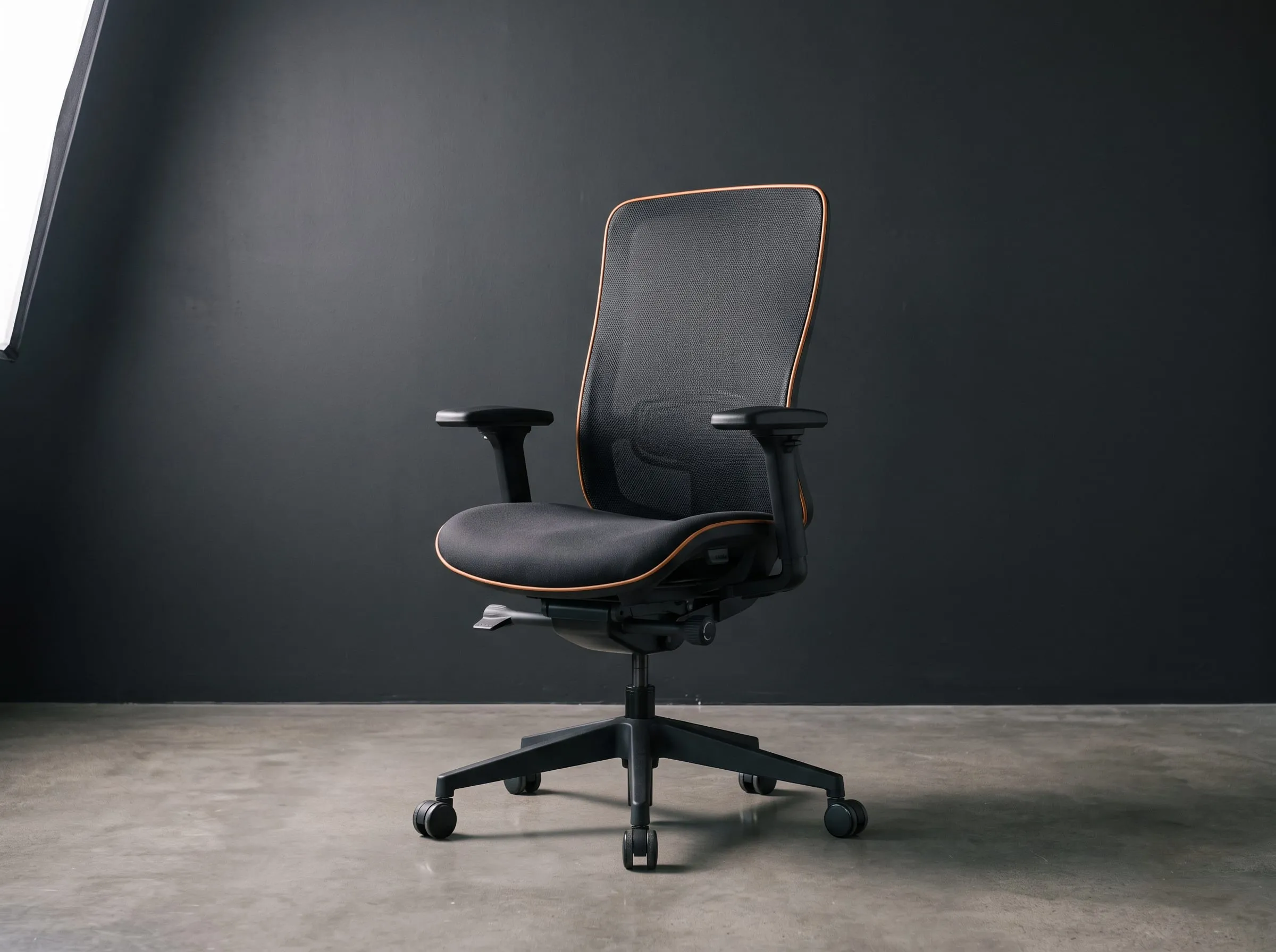 Silla de oficina ergonómica con respaldo de malla